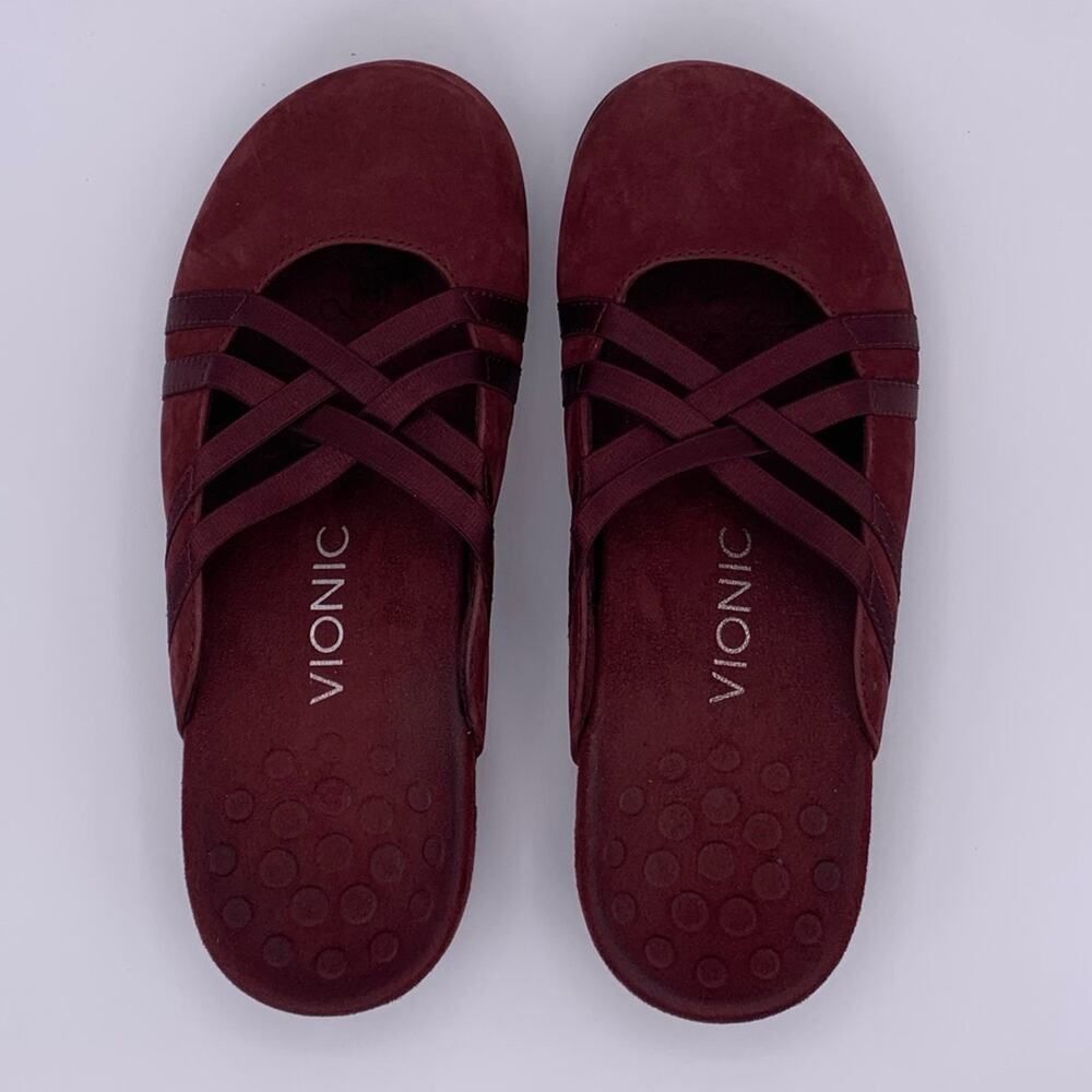 Vionic Claire Suede Slip On Mules Casual Flat Women Shoes - Size: 6 - Picture 11 of 14